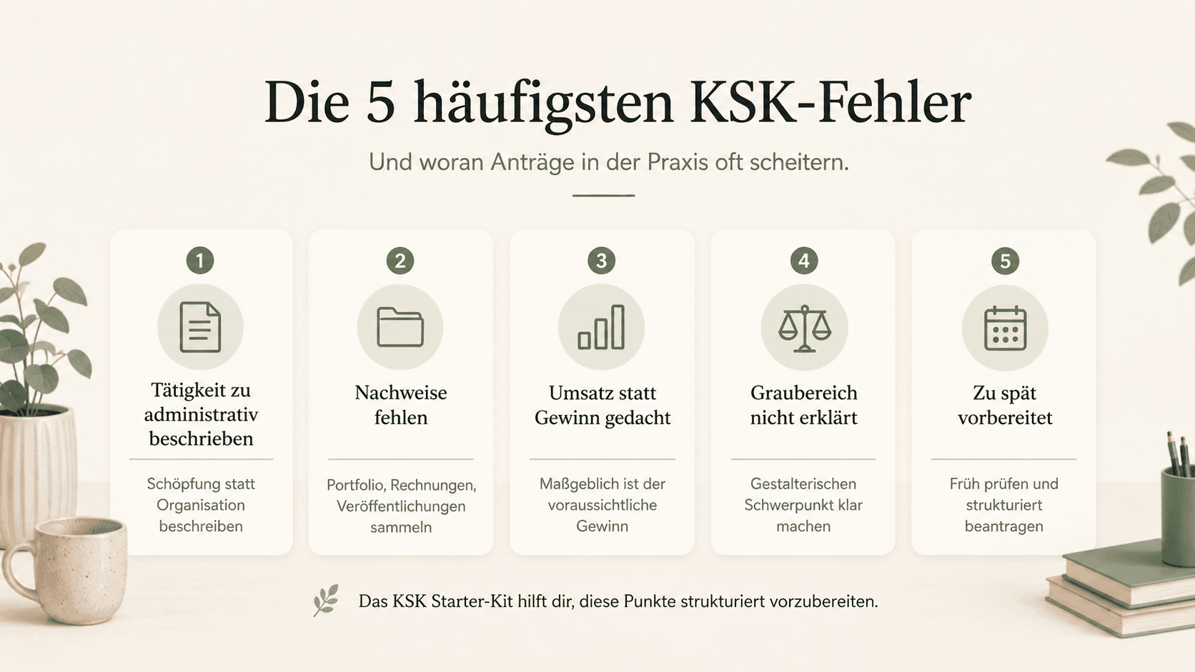 Die 5 häufigsten KSK-Fehler auf einen Blick